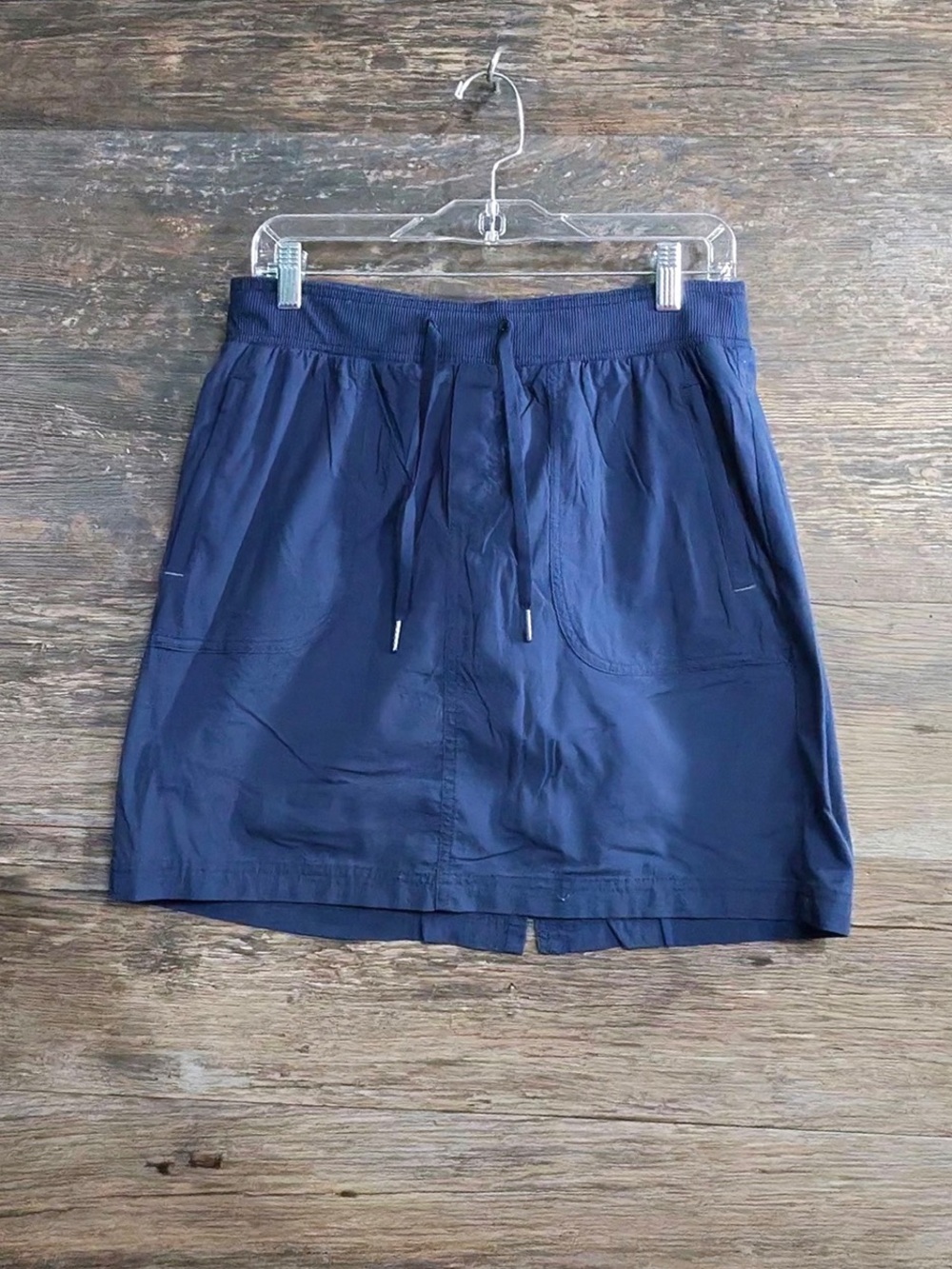 L.L. Bean Navy Drawstring Casual Skort
